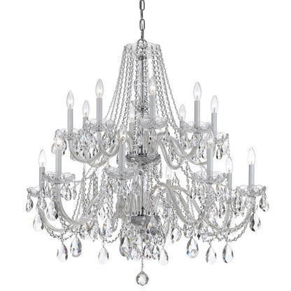 Traditional 16 Light Crystal Chandelier
