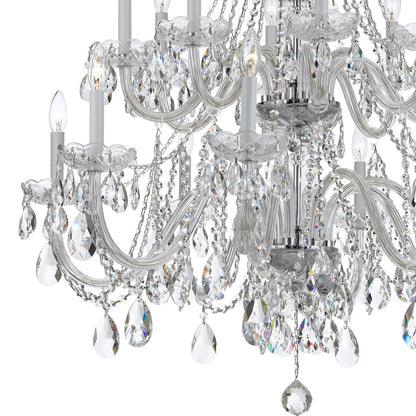 Traditional 16 Light Crystal Chandelier