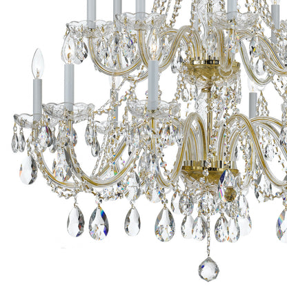 Traditional 16 Light Crystal Chandelier