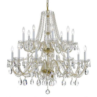 Traditional 16 Light Crystal Chandelier