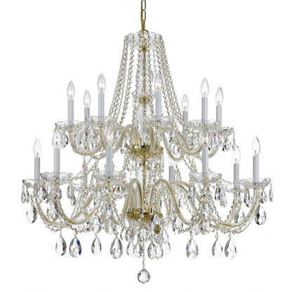 Traditional 16 Light Crystal Chandelier