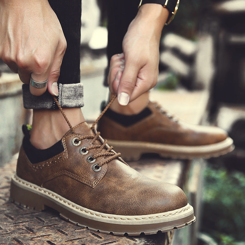 Men’s Casual Tooling Shoes Trendy Everyday Footwear