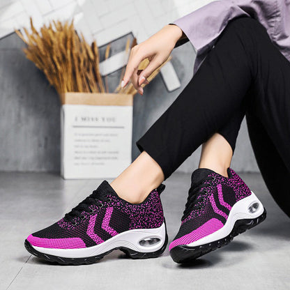 Women's Air Cushion Shoes Height-Boosting, Breathable Sports & Dance Style