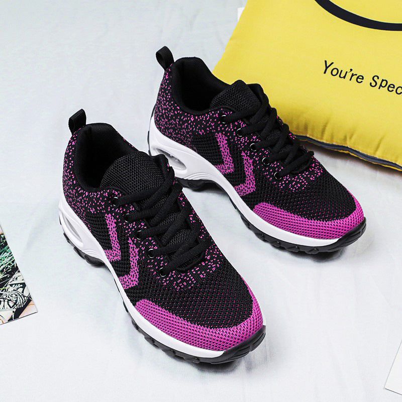 Women's Air Cushion Shoes Height-Boosting, Breathable Sports & Dance Style