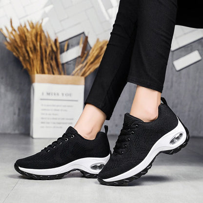 Women's Air Cushion Shoes Height-Boosting, Breathable Sports & Dance Style
