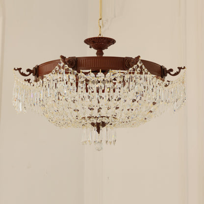 Corp Winchester French Gold Ten-Light Semi-Flush