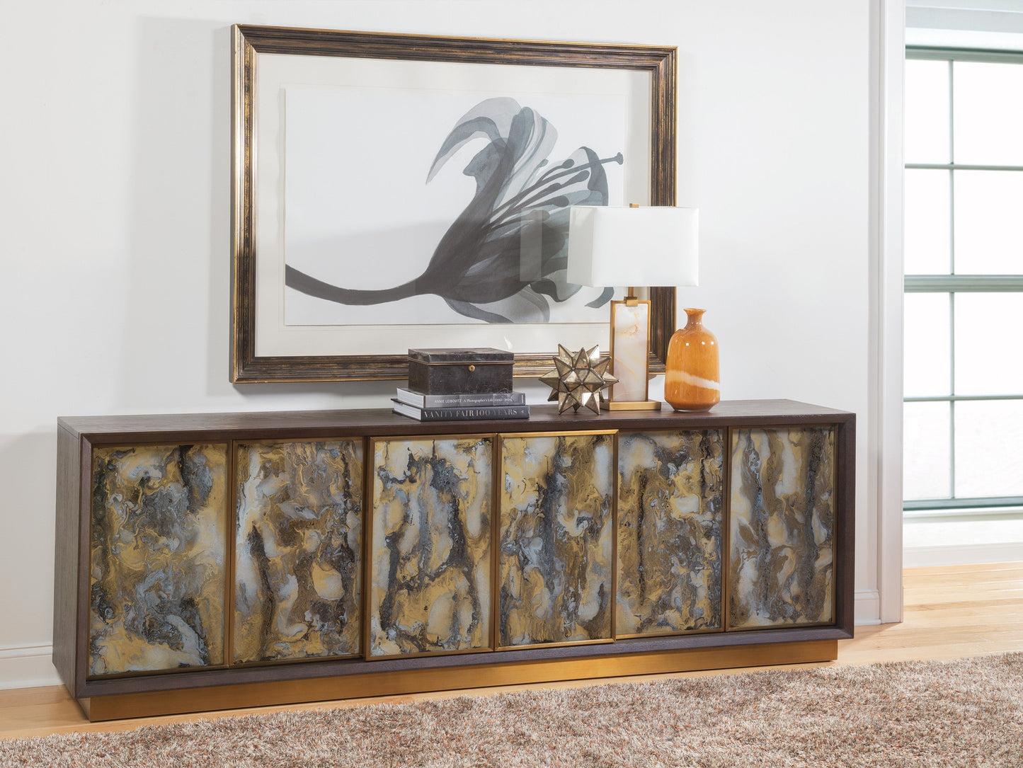 Artistica Home Verbatim Eglomise Long Media Console