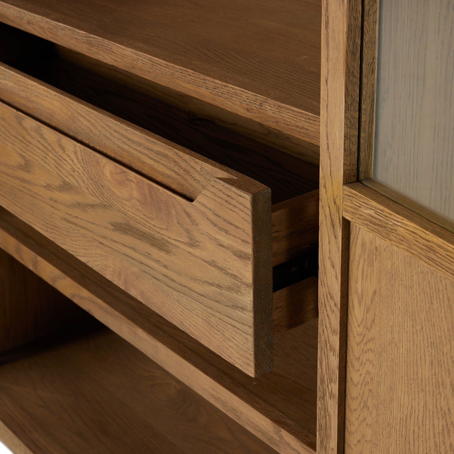 Four Hands Millie Panel and Glass Door Cabinet