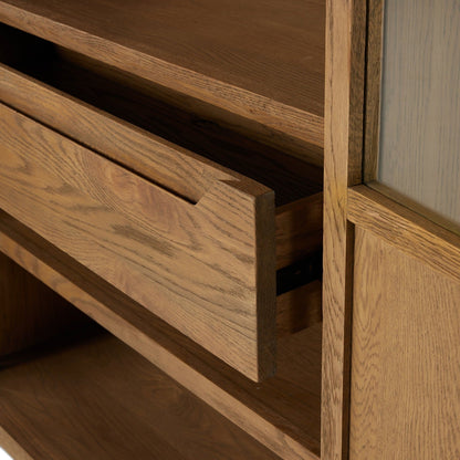 Four Hands Millie Panel and Glass Door Cabinet