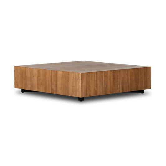 Four Hands Hudson Large Square Coffee Table-Natural