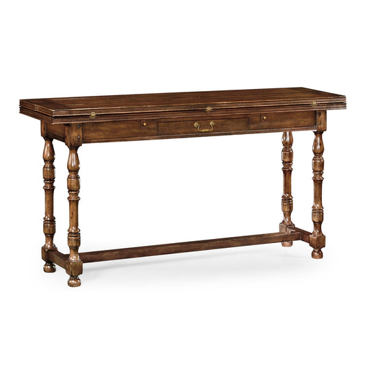 Jonathan Charles Small Walnut Hunt Table (492704-WCD)