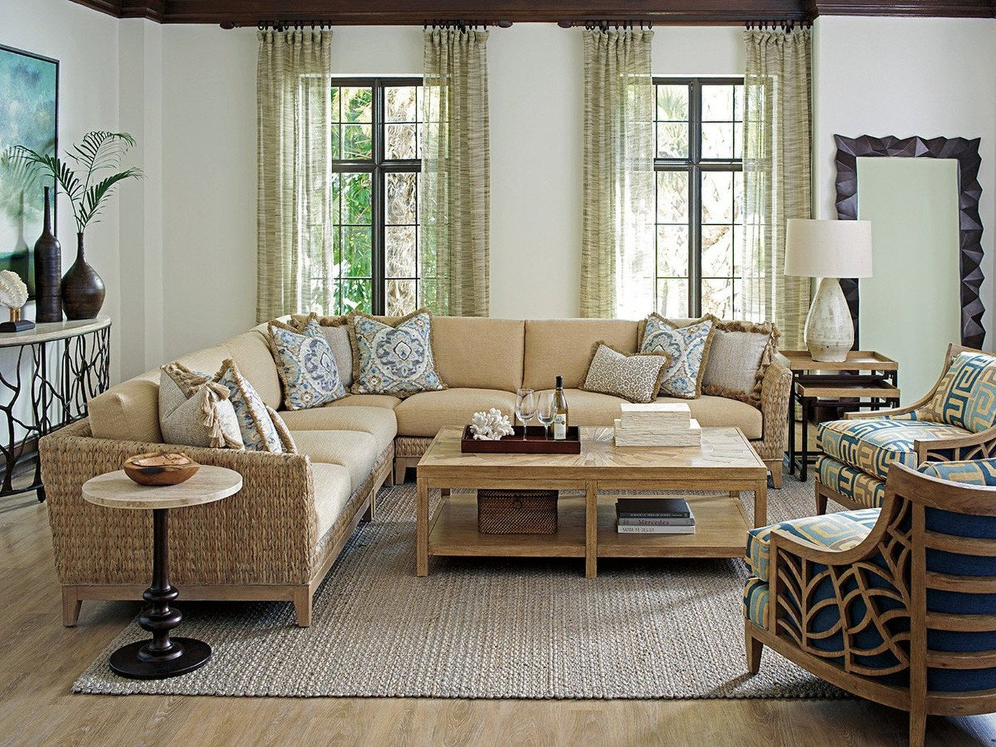 Tommy Bahama Home Los Altos Ducane Rectangular Cocktail Table