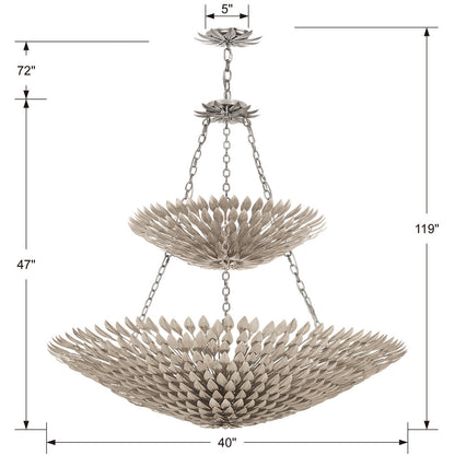 Broche 18 Light Chandelier