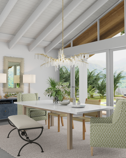 Forest Dawn Gold Chandelier