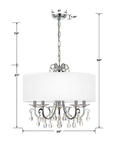Othello 5 Light Chandelier