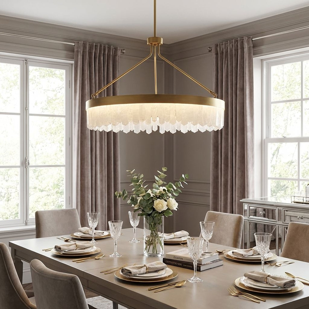 Landon 34-in LED Pendant