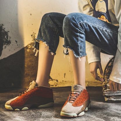 Women's Net Red Terracotta Daddy Sneakers Super Hot Trendy Style