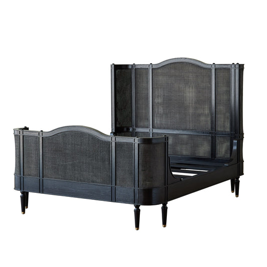 Global Views Blackened Josephine Oak Bed