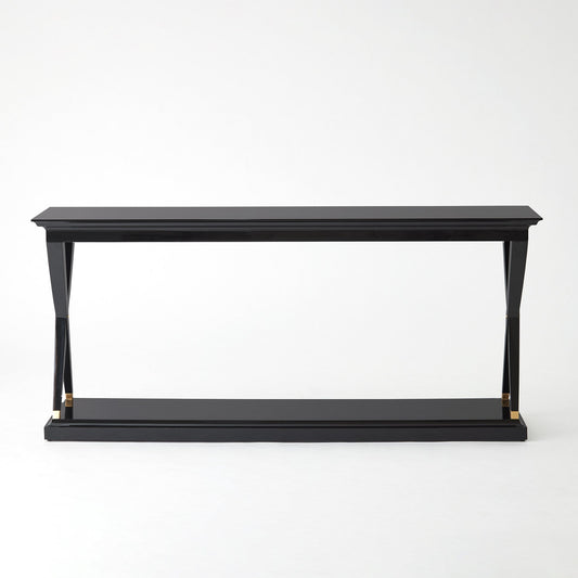 Global Views X-Console-Black Lacquer