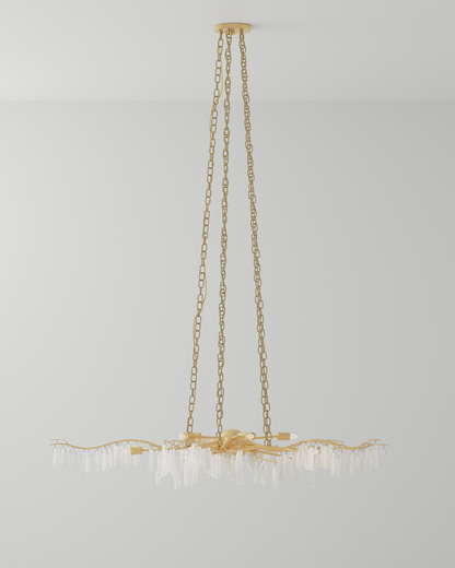 Forest Light Gold Chandelier