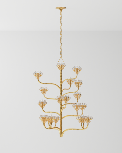 Agave Americana Gold Chandelier