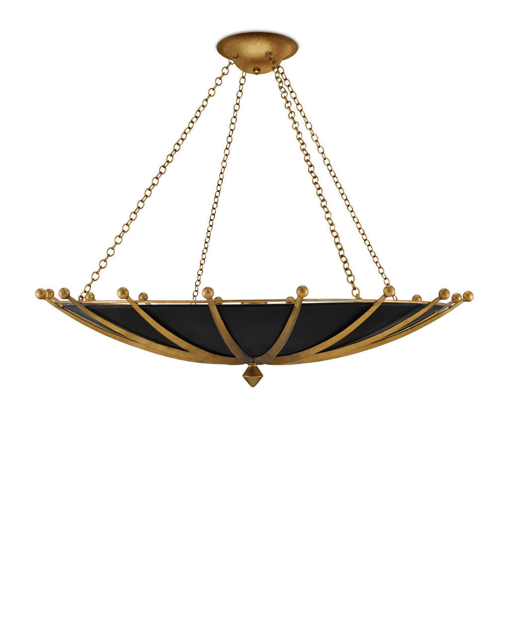 Fontaine Black &amp; Gold Chandelier