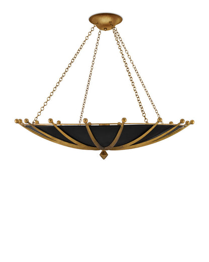 Fontaine Black &amp; Gold Chandelier