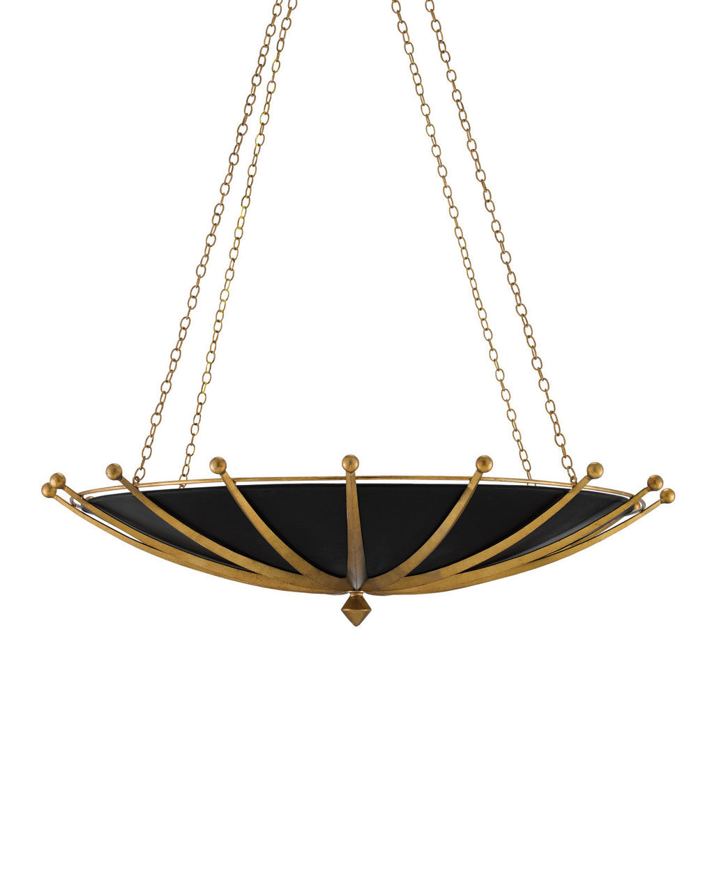 Fontaine Black &amp; Gold Chandelier