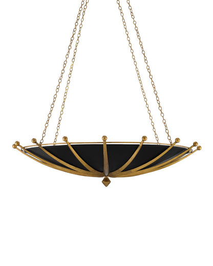 Fontaine Black &amp; Gold Chandelier