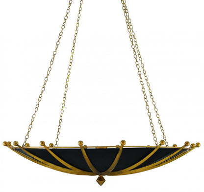 Fontaine Black &amp; Gold Chandelier