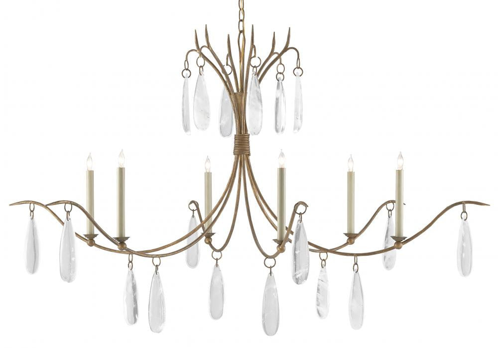 Marshallia Large Gold Chandelier