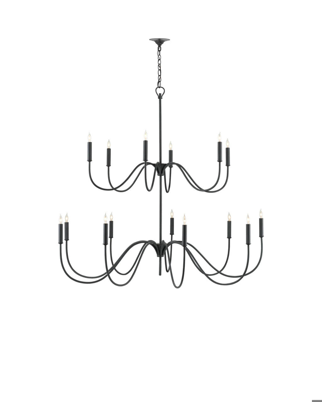 Tirrell Large Black Chandelier
