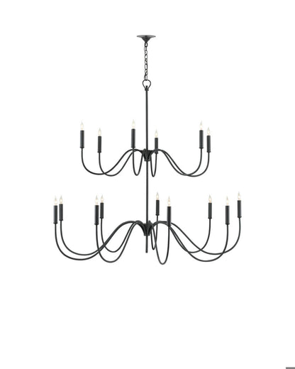Tirrell Large Black Chandelier