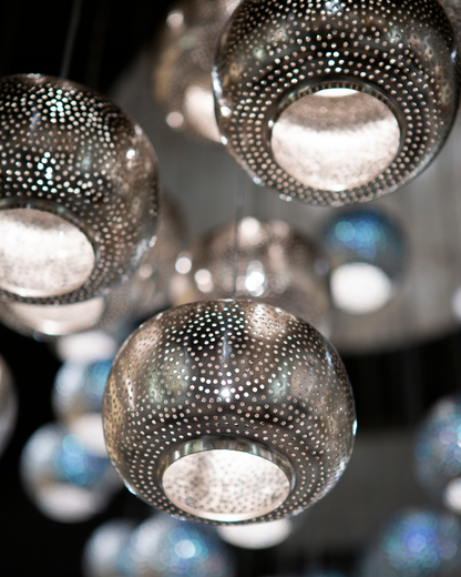 Pepper 15-Light Round Multi-Drop Pendant