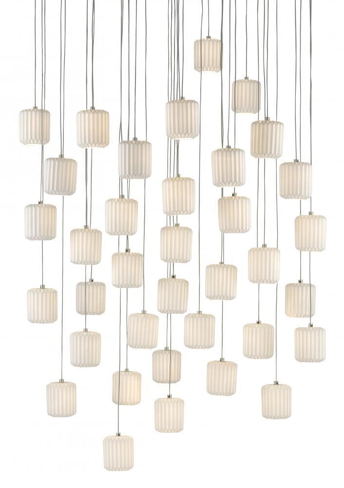 Dove 36-Light Round Multi-Drop Pendant