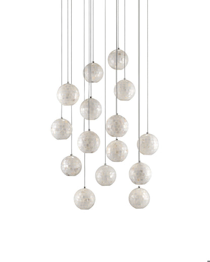 Finhorn 15-Light Round Multi-Drop Pendant