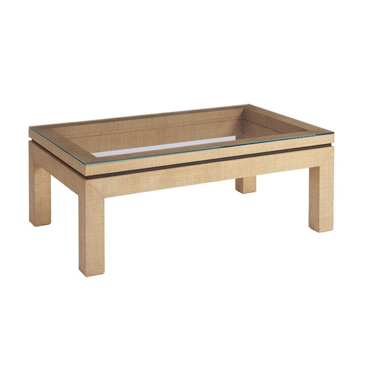 Barclay Butera Newport Harbor Raffia Cocktail Table