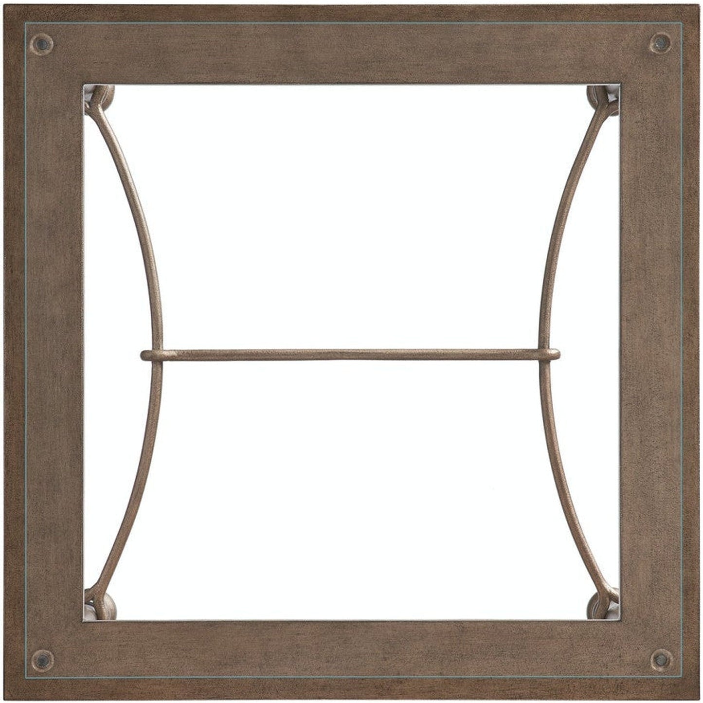 Barclay Butera Laguna Bluff Metal And Glass End Table