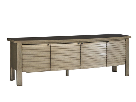 Sligh Studio Designs Lumina Media Console With Four Adjustable Shelves