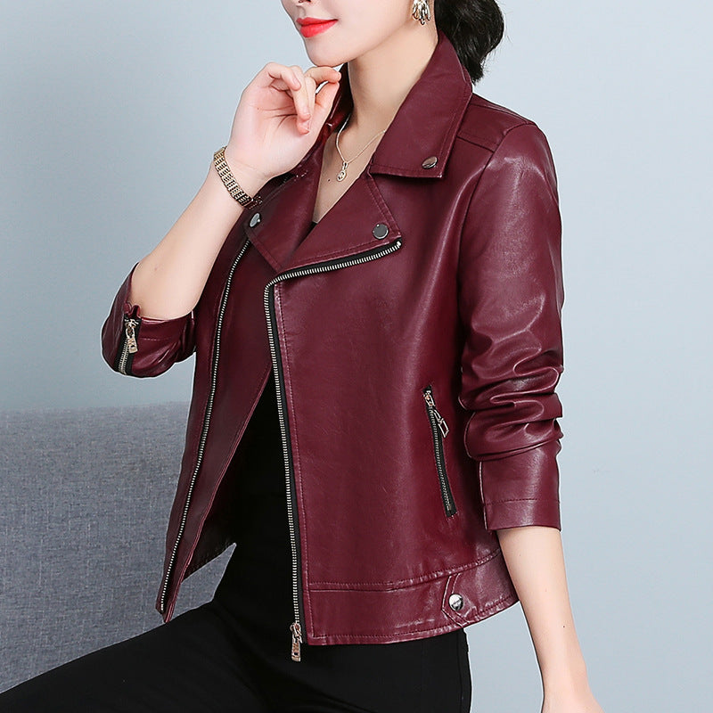 Women’s Versatile Short Leather Jacket Chic, Modern Everyday Style