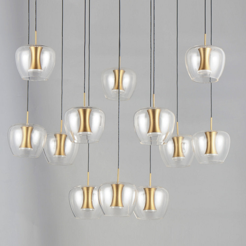 Pietral LED Multi-Light Pendant Light