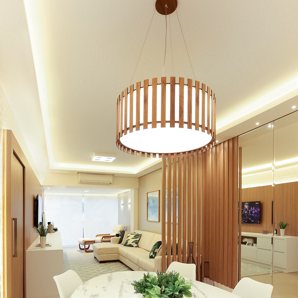 Slatted Drum Pendant