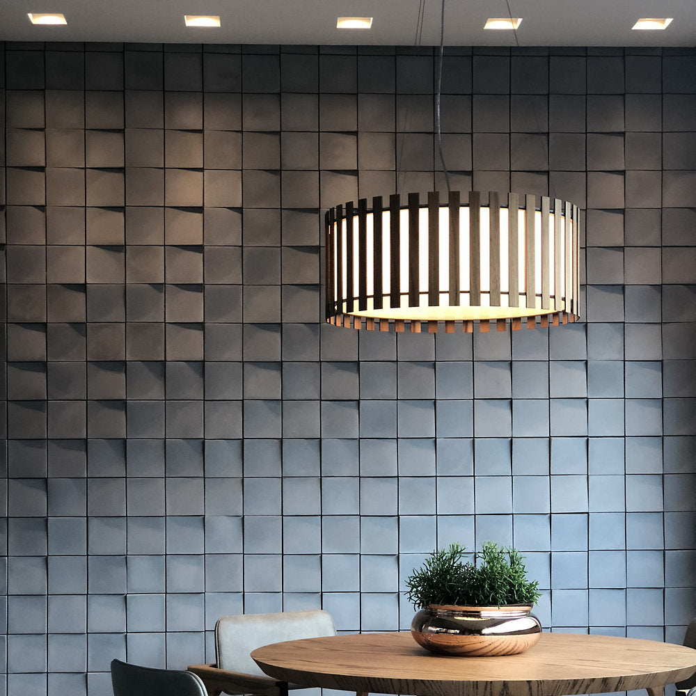 Slatted Drum Pendant