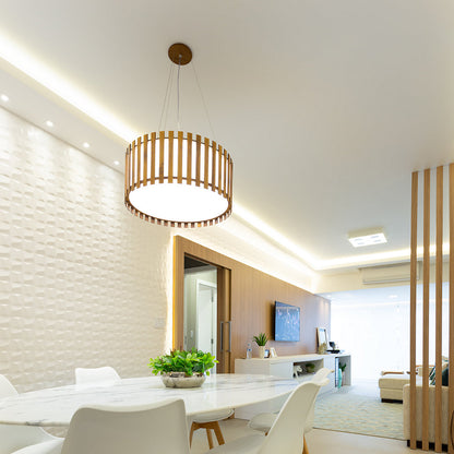 Slatted Drum Pendant