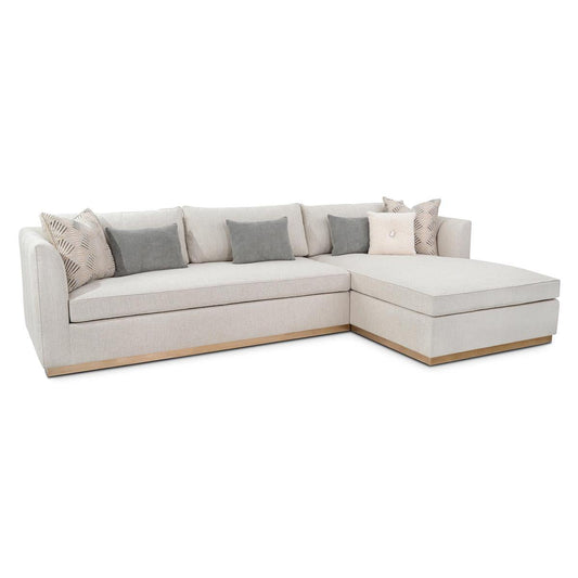 John Richard Paris Chaise Sectional R-Sofa