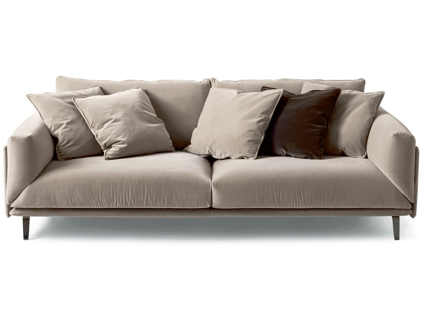 Faubourg Upholstered 3-Seat Sofa with Removable Fabric Cover