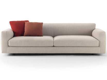 Strips Modular Quilted Fabric Sofa