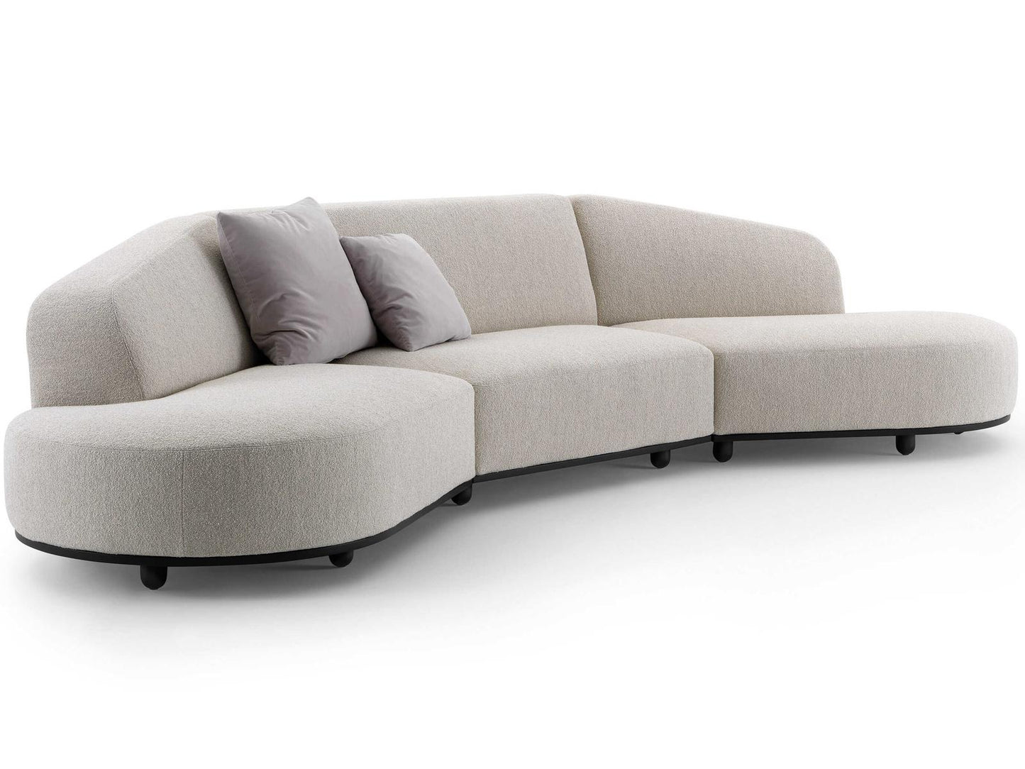 Arcolor 4-Piece Trapezoid Modular Fabric Sectional Sofa by Jaime Hayon