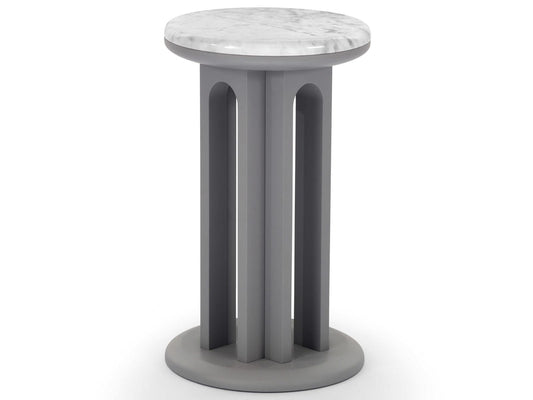 Arcolor Round Marble End Table