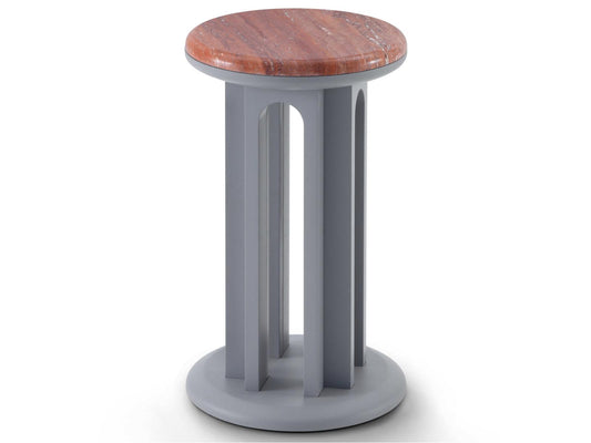 Arcolor Round Marble End Table